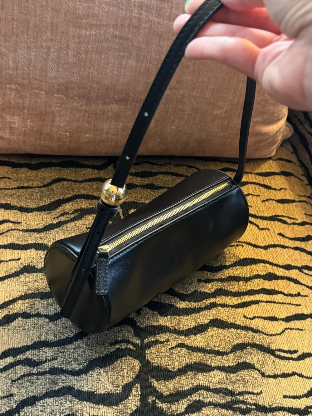 J. Crew Bordeaux Bag in Leather Black